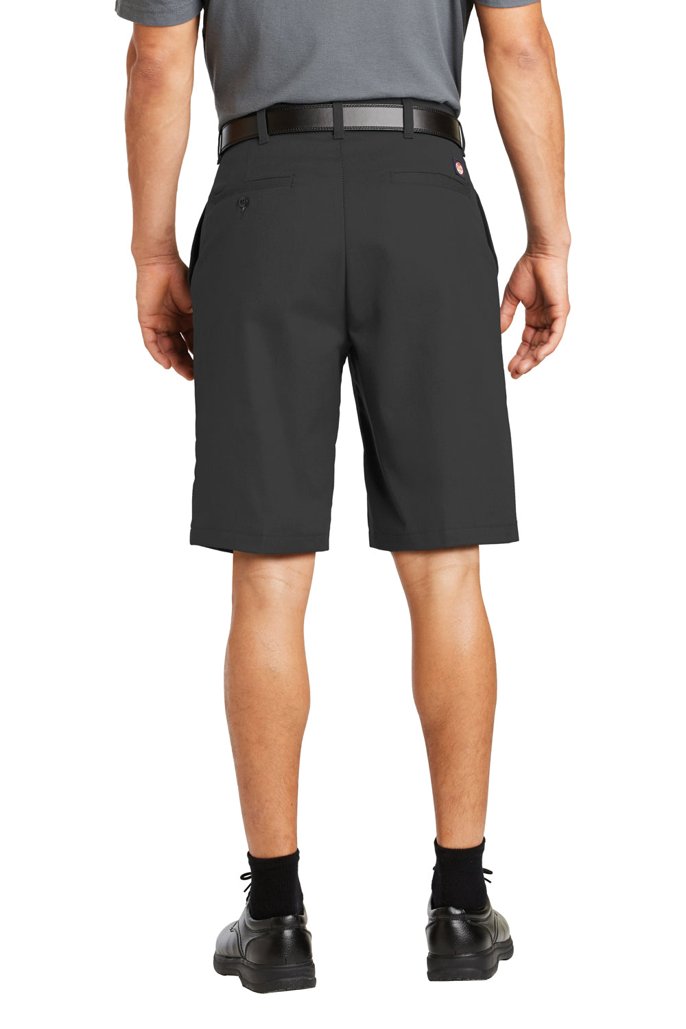 Red Kap PT26 Industrial Stain Resistant Work Shorts w/ Pockets Charcoal Grey Back