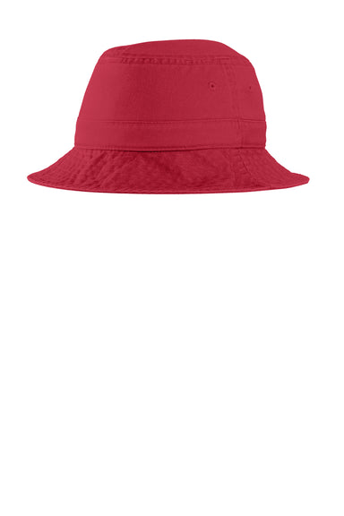Port Authority PWSH2 Mens Bucket Hat Red Front