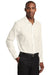 Red House RH620 Mens Pinpoint Oxford Wrinkle Resistant Long Sleeve Button Down Shirt Ivory Chiffon White 3Q