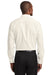 Red House RH620 Mens Pinpoint Oxford Wrinkle Resistant Long Sleeve Button Down Shirt Ivory Chiffon White Back