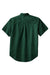 Port Authority S508/TLS508 Mens Easy Care Wrinkle Resistant Short Sleeve Button Down Shirt w/ Pocket Dark Green Flat Back