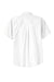 Port Authority S508/TLS508 Mens Easy Care Wrinkle Resistant Short Sleeve Button Down Shirt w/ Pocket White Flat Back