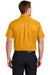 Port Authority S508/TLS508 Mens Easy Care Wrinkle Resistant Short Sleeve Button Down Shirt w/ Pocket Athletic Gold Back