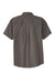 Port Authority S508/TLS508 Mens Easy Care Wrinkle Resistant Short Sleeve Button Down Shirt w/ Pocket Bark Brown Flat Back