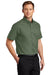 Port Authority S508/TLS508 Mens Easy Care Wrinkle Resistant Short Sleeve Button Down Shirt w/ Pocket Clover Green 3Q