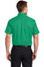 Port Authority S508/TLS508 Mens Easy Care Wrinkle Resistant Short Sleeve Button Down Shirt w/ Pocket Court Green Back