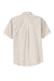 Port Authority S508/TLS508 Mens Easy Care Wrinkle Resistant Short Sleeve Button Down Shirt w/ Pocket Light Stone Flat Back