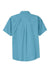 Port Authority S508/TLS508 Mens Easy Care Wrinkle Resistant Short Sleeve Button Down Shirt w/ Pocket Maui Blue Flat Back