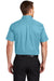 Port Authority S508/TLS508 Mens Easy Care Wrinkle Resistant Short Sleeve Button Down Shirt w/ Pocket Maui Blue Back