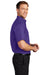 Port Authority S508/TLS508 Mens Easy Care Wrinkle Resistant Short Sleeve Button Down Shirt w/ Pocket Purple Side