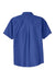 Port Authority S508/TLS508 Mens Easy Care Wrinkle Resistant Short Sleeve Button Down Shirt w/ Pocket Royal Blue Flat Back