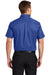 Port Authority S508/TLS508 Mens Easy Care Wrinkle Resistant Short Sleeve Button Down Shirt w/ Pocket Royal Blue Back