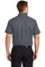 Port Authority S508/TLS508 Mens Easy Care Wrinkle Resistant Short Sleeve Button Down Shirt w/ Pocket Steel Grey Back
