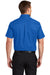 Port Authority S508/TLS508 Mens Easy Care Wrinkle Resistant Short Sleeve Button Down Shirt w/ Pocket Strong Blue Back