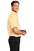 Port Authority S508/TLS508 Mens Easy Care Wrinkle Resistant Short Sleeve Button Down Shirt w/ Pocket Yellow Side