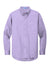 Port Authority S608/TLS608/S608ES Mens Easy Care Wrinkle Resistant Long Sleeve Button Down Shirt w/ Pocket Bright Lavender Purple Flat Front