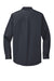 Port Authority S608/TLS608/S608ES Mens Easy Care Wrinkle Resistant Long Sleeve Button Down Shirt w/ Pocket Classic Navy Blue Flat Back
