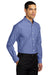 Port Authority S658/TS658 SuperPro Oxford Wrinkle Resistant Long Sleeve Button Down Shirt w/ Pocket Navy Blue 3Q