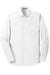Port Authority S658/TS658 SuperPro Oxford Wrinkle Resistant Long Sleeve Button Down Shirt w/ Pocket White Flat Front