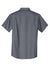 Port Authority S659 SuperPro Oxford Wrinkle Resistant Short Sleeve Button Down Shirt w/ Pocket Black Flat Back