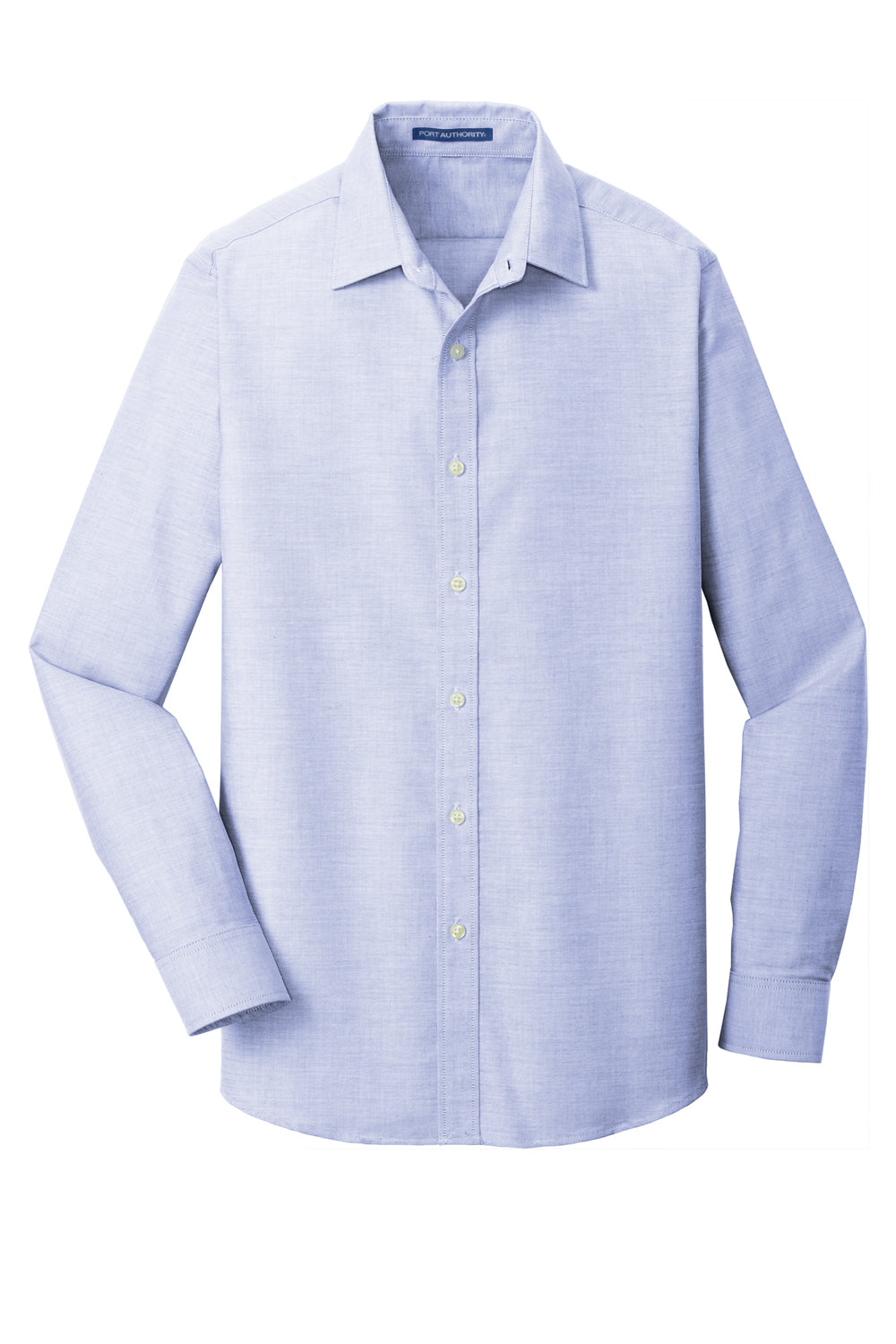 Port Authority S661 SuperPro Oxford Wrinkle Resistant Long Sleeve Button Down Shirt Oxford Blue Flat Front