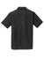 Port Authority S662 Wrinkle Resistant Short Sleeve Button Down Camp Shirt w/ Pocket Black Flat Back