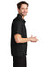 Port Authority S662 Mens Wrinkle Resistant Short Sleeve Button Down Camp Shirt w/ Pocket Black Side