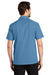 Port Authority S662 Mens Wrinkle Resistant Short Sleeve Button Down Camp Shirt w/ Pocket Celadon Blue Back