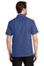 Port Authority S662 Mens Wrinkle Resistant Short Sleeve Button Down Camp Shirt w/ Pocket Royal Blue Back