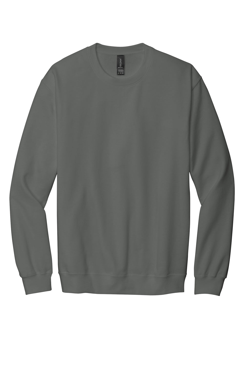 Gildan SF000 Softstyle Crewneck Sweatshirt Charcoal Grey Flat Front