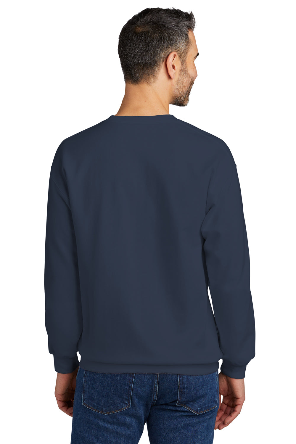 Gildan SF000 Softstyle Crewneck Sweatshirt Navy Blue Back