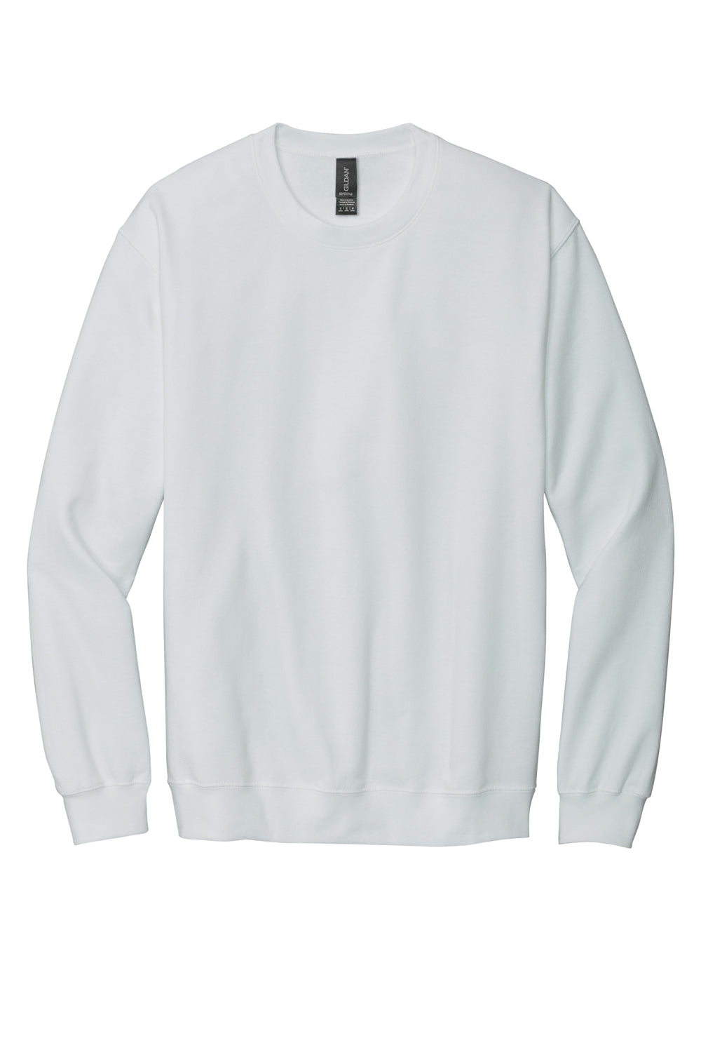 Gildan SF000 Softstyle Crewneck Sweatshirt White Flat Front