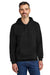 Gildan SF500 Softstyle Hooded Sweatshirt Hoodie Black Front