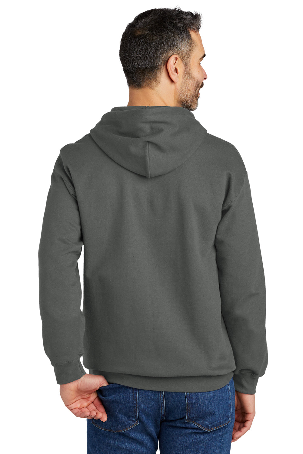 Gildan SF500 Softstyle Hooded Sweatshirt Hoodie Charcoal Grey Back