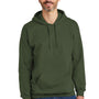 Gildan Mens Softstyle Hooded Sweatshirt Hoodie - Military Green