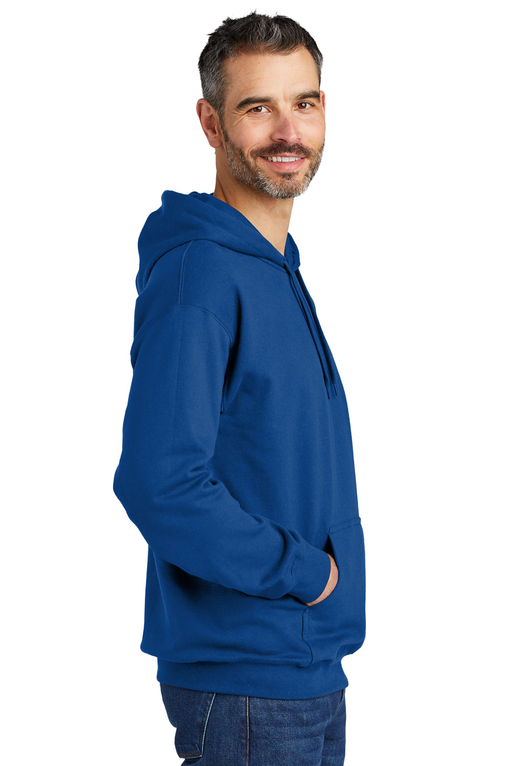 Gildan SF500 Softstyle Hooded Sweatshirt Hoodie Royal Blue Side