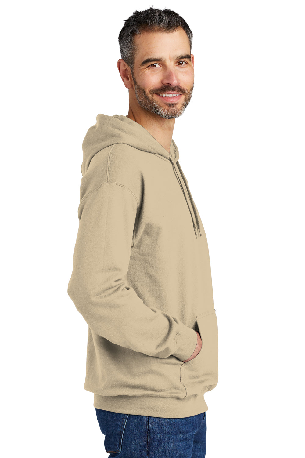 Gildan SF500 Softstyle Hooded Sweatshirt Hoodie Sand Side