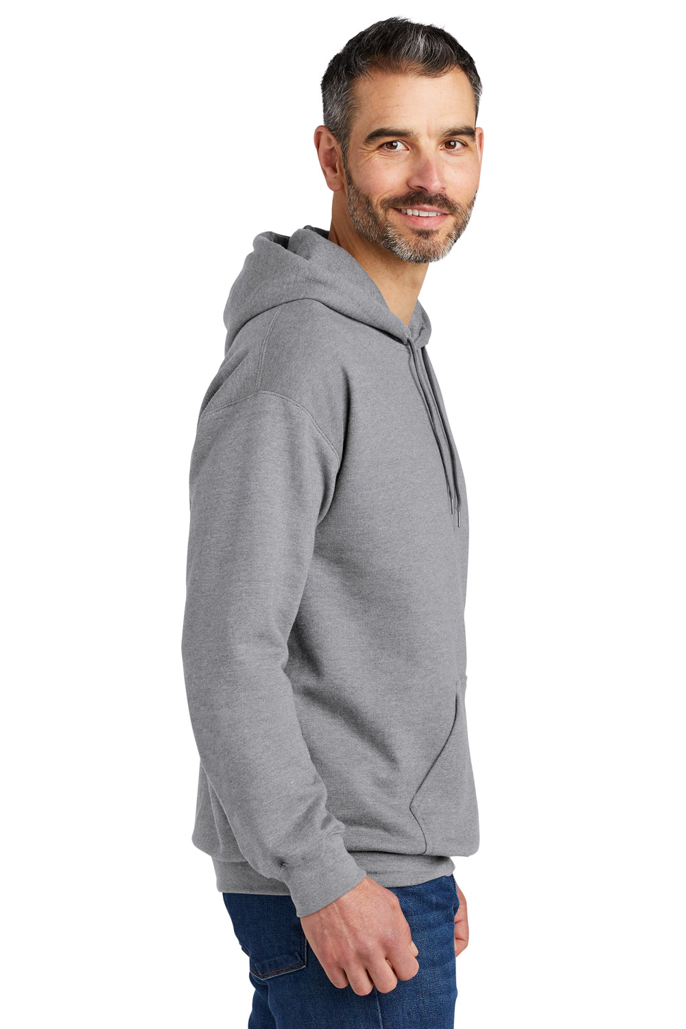 Gildan SF500 Softstyle Hooded Sweatshirt Hoodie Sport Grey Side