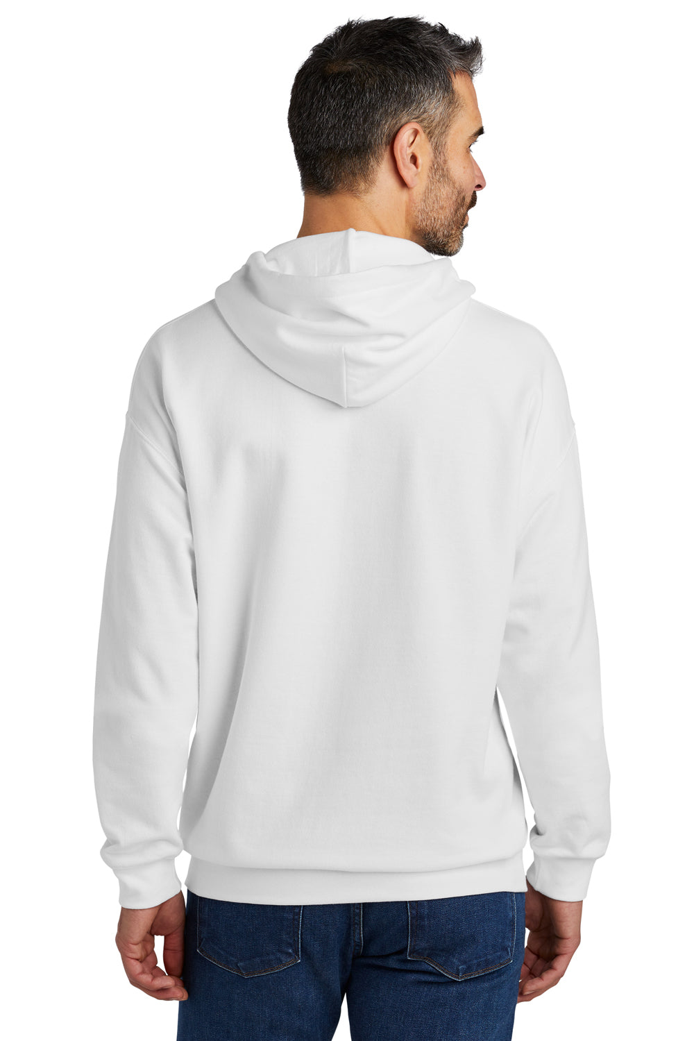 Gildan SF500 Softstyle Hooded Sweatshirt Hoodie White Back