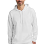 Gildan Mens Softstyle Hooded Sweatshirt Hoodie - White