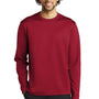 Sport-Tek Mens Moisture Wicking Fleece Crewneck Sweatshirt - Deep Red