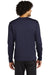 Sport-Tek Mens Fleece Crewneck Sweatshirt Navy Blue Side
