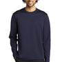 Sport-Tek Mens Moisture Wicking Fleece Crewneck Sweatshirt - Navy Blue