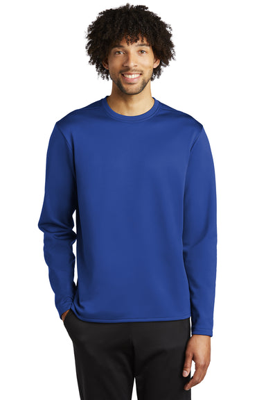 Sport-Tek Mens Fleece Crewneck Sweatshirt True Royal Blue Front