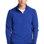 Sport-Tek Mens French Terry 1/4 Zip Sweatshirt - True Royal Blue