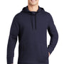 Sport-Tek Mens Triumph Fleece Hooded Sweatshirt Hoodie - Navy Blue