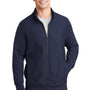 Sport-Tek Mens Full Zip Sweatshirt - True Navy Blue