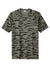 Sport-Tek Mens Drift Camo Short Sleeve Crewneck T-Shirt Black Flat Front
