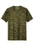 Sport-Tek Mens Drift Camo Short Sleeve Crewneck T-Shirt Olive Drab Green Flat Front
