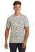 Sport-Tek Mens Drift Camo Short Sleeve Crewneck T-Shirt White Front